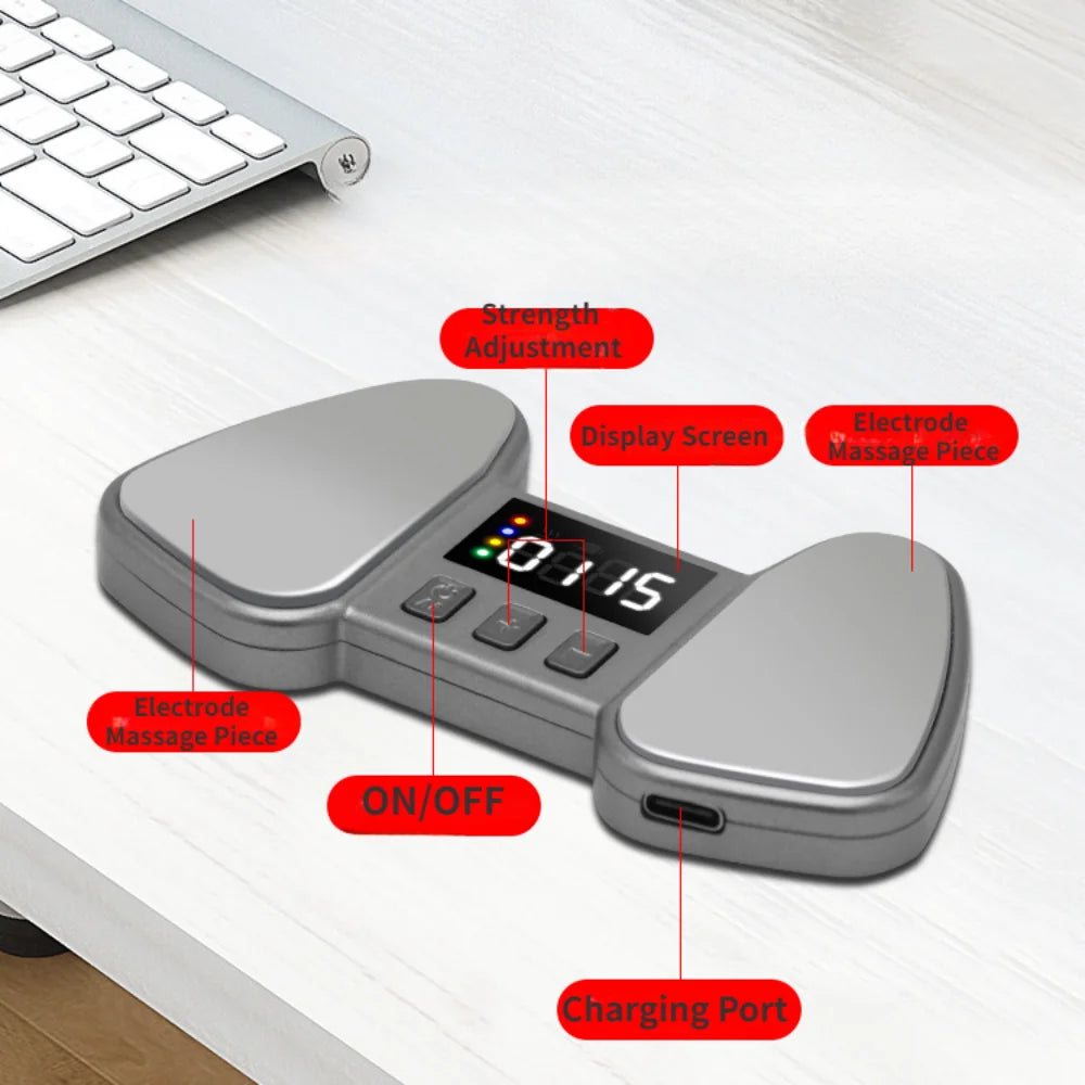 Palm Meridian Kneading Acupoint Electric Physiotherapy Care Fingertip Massage Pulse Instrument