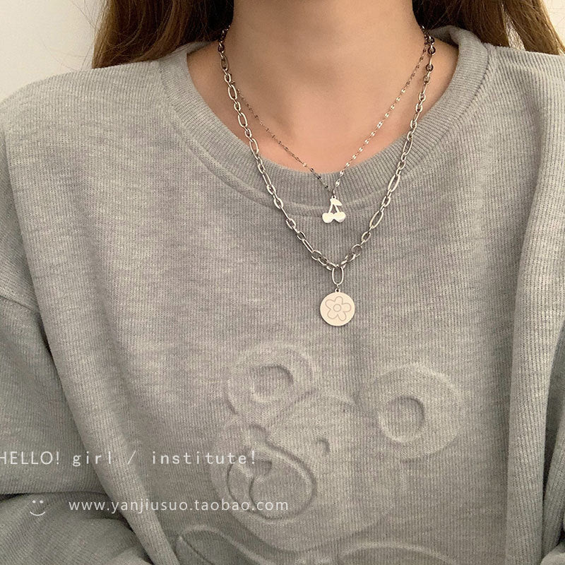 Cold Style Ins Irregular Geometric Necklace