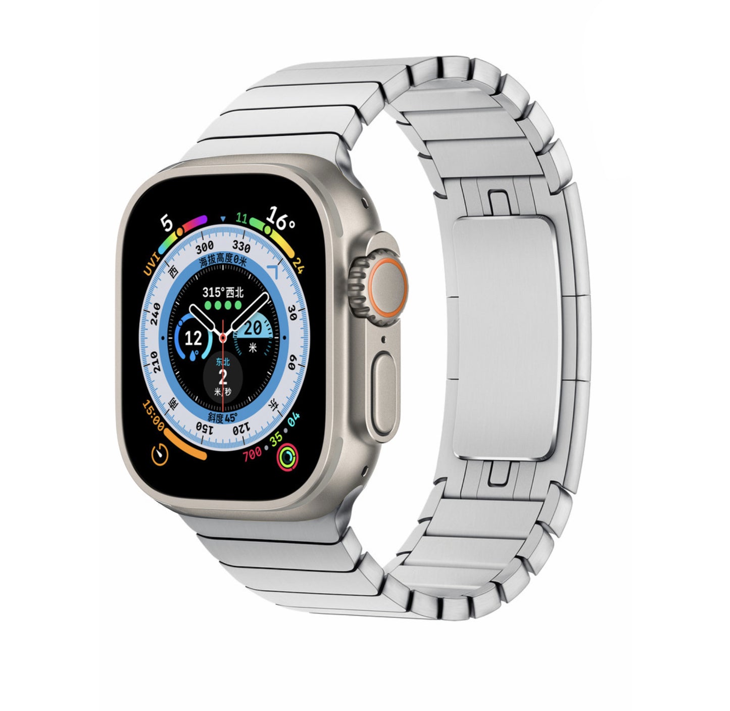 Original Buckle Suitable For Apple Watch Iwatch9 Metal Stainless Steel Applewatch6/5se Stainless Steel Strap