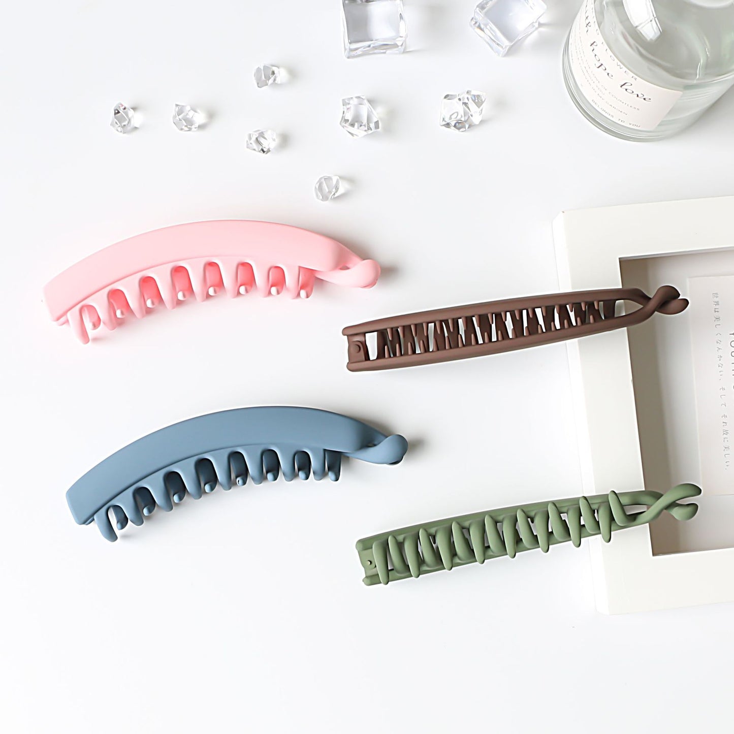 Vertical Hairpin Korean Ponytail Hair Accessory Banana Clip Large Simple Hairpin Vertical Clip Temperament-resistant Hair Accessory Hairpin