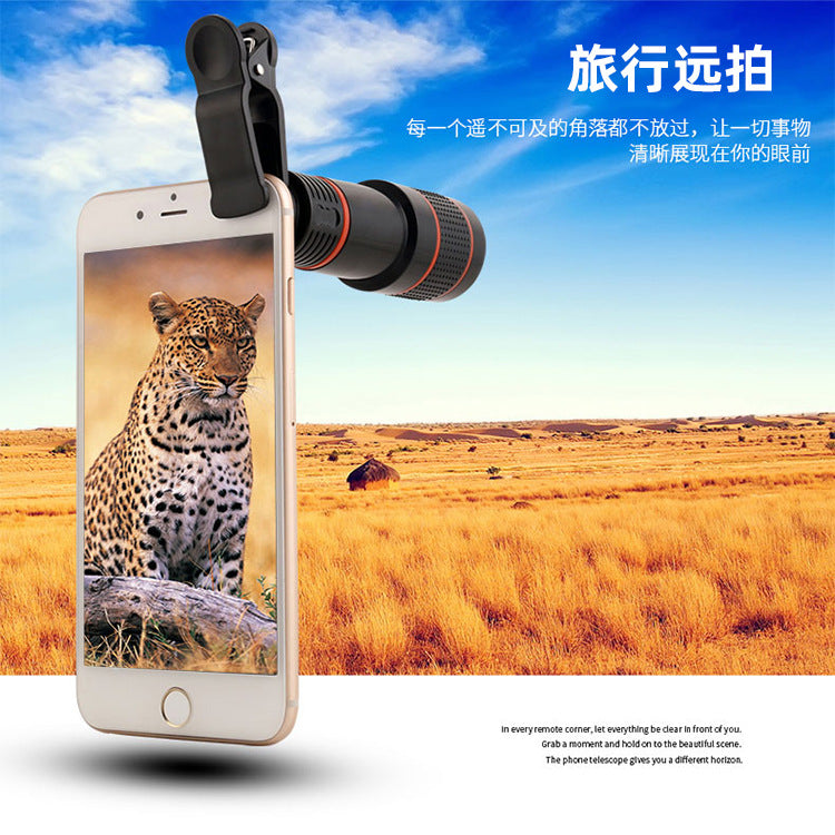 Mobile Phone Lens 8x 12x 20x Telephoto Lens Mobile Phone Holder Shooting