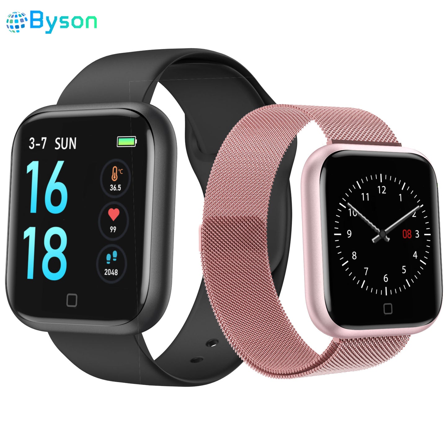 T80S Body Temperature Smart Watch Heart Rate Blood Pressure Health Monitoring Smart Reminder Sports Smart Bracelet