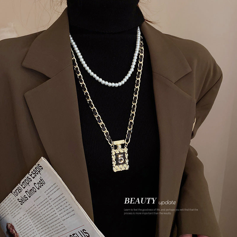 Cold Style Ins Irregular Geometric Necklace