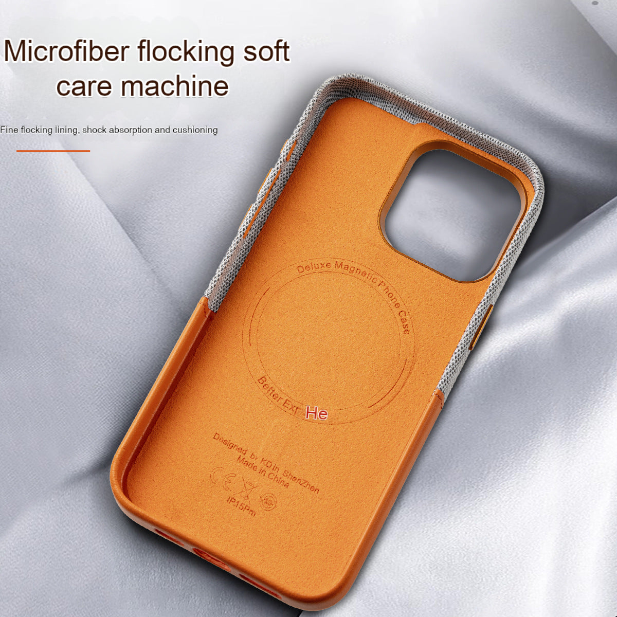 New Leather Magnetic Suction Suitable For Apple 15 Mobile Phone Case, Card Dual Combination, IPhone 14 Promax All-inclusive Protective Cover